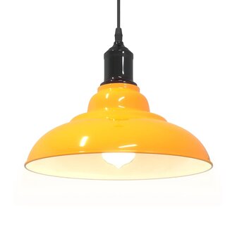 Hanglamp in hoogte verstelbaar E27 &Oslash;31 cm metaal glanzend geel