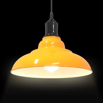 Hanglamp in hoogte verstelbaar E27 &Oslash;31 cm metaal glanzend geel