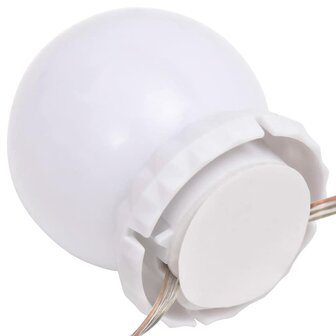 Spiegelverlichting met 8 LED-lampen warmwit en koudwit