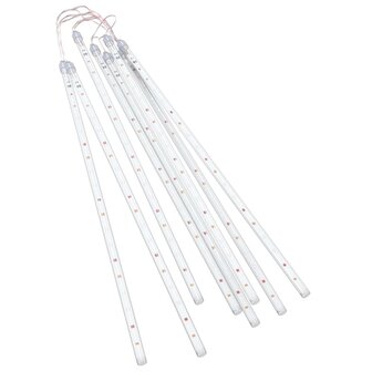 Meteoorlichten 8 st 288 LED&#039;s binnen/buiten 50 cm meerkleurig