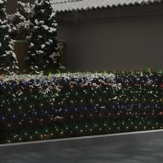Kerstnetverlichting 306 LED&#039;s binnen/buiten 3x3 m meerkleurig