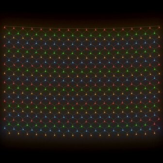 Kerstnetverlichting 306 LED&#039;s binnen/buiten 3x3 m meerkleurig