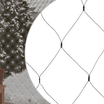 Kerstnetverlichting 544 LED&#039;s binnen en buiten 4x4 m koudwit