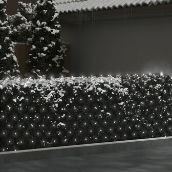 Kerstnetverlichting 544 LED&#039;s binnen en buiten 4x4 m koudwit