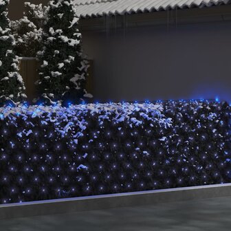 Kerstnetverlichting 544 LED&#039;s binnen en buiten 4x4 m blauw