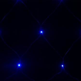 Kerstnetverlichting 544 LED&#039;s binnen en buiten 4x4 m blauw