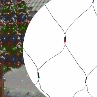 Kerstnetverlichting 544 LED&#039;s binnen/buiten 4x4 m meerkleurig