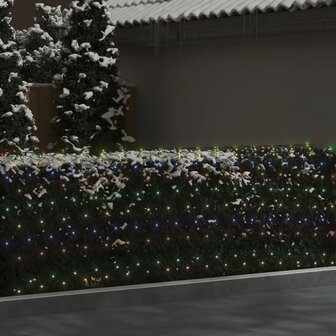 Kerstnetverlichting 544 LED&#039;s binnen/buiten 4x4 m meerkleurig