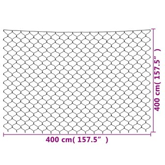 Kerstnetverlichting 544 LED&#039;s binnen/buiten 4x4 m meerkleurig