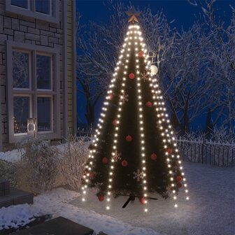 Kerstboomverlichting met 300 LED&#039;s koudwit net 300 cm