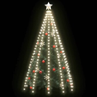 Kerstboomverlichting met 300 LED&#039;s koudwit net 300 cm