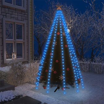 Kerstboomverlichting met 300 LED&#039;s blauw net 300 cm