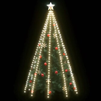 Kerstboomverlichting met 400 LED&#039;s koudwit net 400 cm