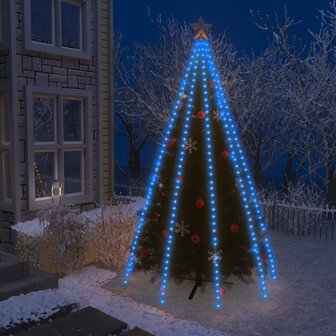 Kerstboomverlichting met 400 LED&#039;s blauw net 400 cm