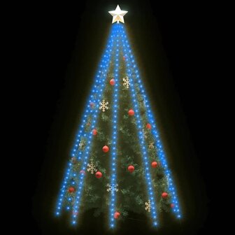 Kerstboomverlichting met 400 LED&#039;s blauw net 400 cm