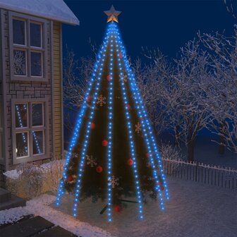 Kerstboomverlichting met 500 LED&#039;s blauw binnen/buiten 500 cm