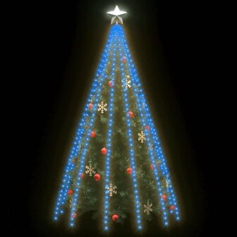 Kerstboomverlichting met 500 LED&#039;s blauw binnen/buiten 500 cm