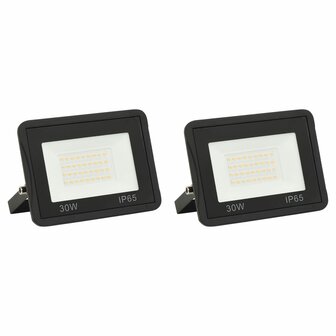Spotlights 2 st LED 30 W warmwit