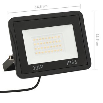 Spotlights 2 st LED 30 W warmwit