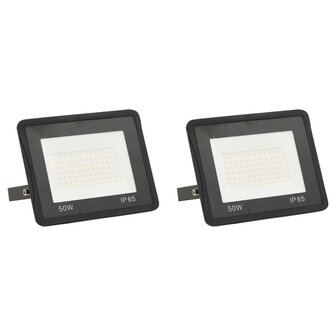 Spotlights 2 st LED 50 W koudwit
