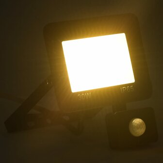 Spotlight met sensor LED 30 W warmwit
