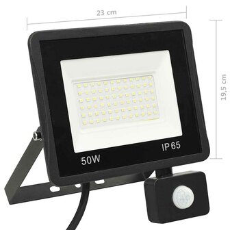 Spotlight met sensor LED 50 W warmwit