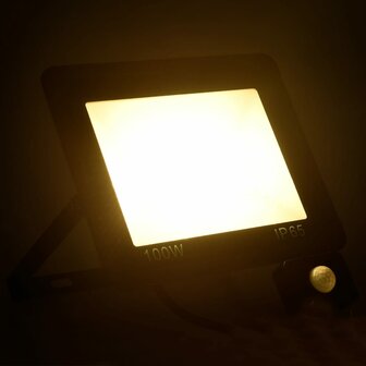Spotlight met sensor LED 100 W warmwit