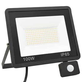 Spotlight met sensor LED 100 W warmwit
