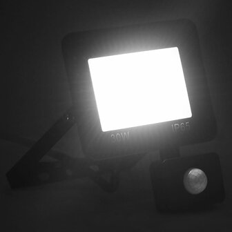 Spotlight met sensor LED 30 W koudwit