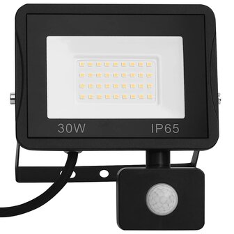 Spotlight met sensor LED 30 W koudwit