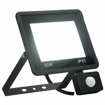 Spotlight met sensor LED 50 W koudwit