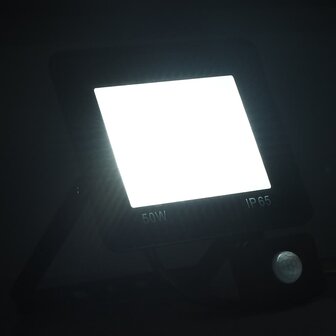 Spotlight met sensor LED 50 W koudwit