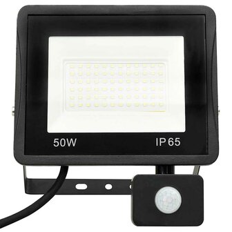 Spotlight met sensor LED 50 W koudwit