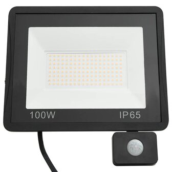 Spotlight met sensor LED 100 W koudwit