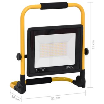 Spotlight met handvat LED 100 W warmwit