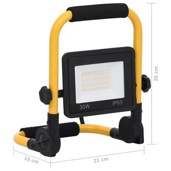 Spotlight met handvat LED 30 W koudwit
