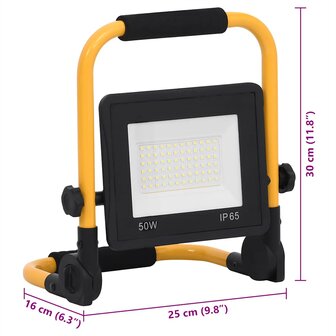 Spotlight met handvat LED 50 W koudwit