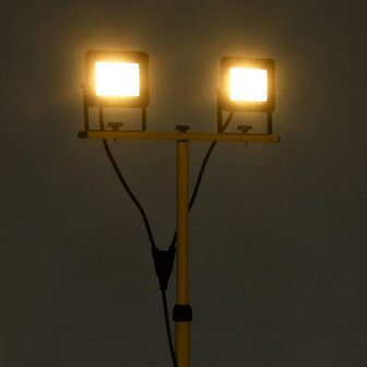 Spotlight met statief LED 2x30 W warmwit