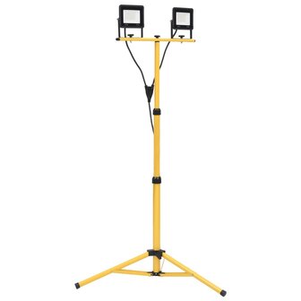 Spotlight met statief LED 2x30 W koudwit