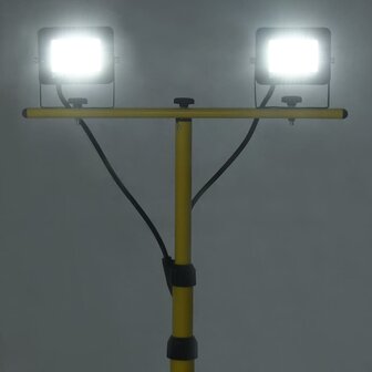Spotlight met statief LED 2x30 W koudwit