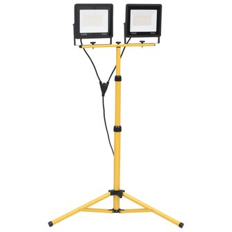 Spotlight met statief LED 2x100 W koudwit