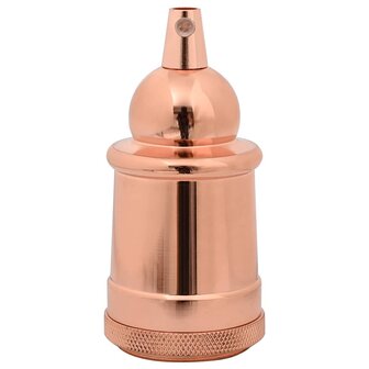 Lamphouders 2 st ros&eacute;goud E27