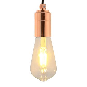 Lamphouders 2 st ros&eacute;goud E27