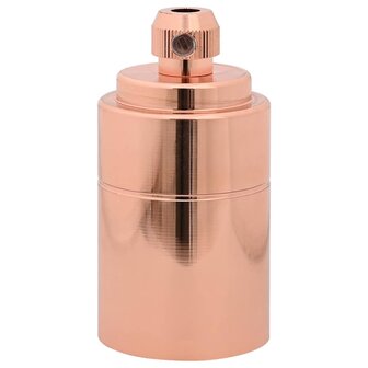 Lamphouders 2 st ros&eacute;goud E27