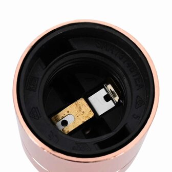 Lamphouders 2 st ros&eacute;goud E27