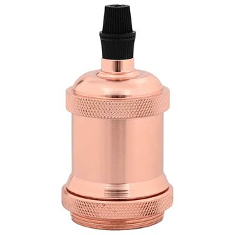 Lamphouders 2 st ros&eacute;goud E27