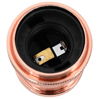 Lamphouders 2 st ros&eacute;goud E27