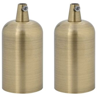 Lamphouders 2 st brons E27