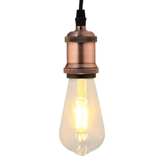 Lamphouders 2 st rood brons E27