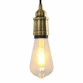 Lamphouders 2 st brons E27